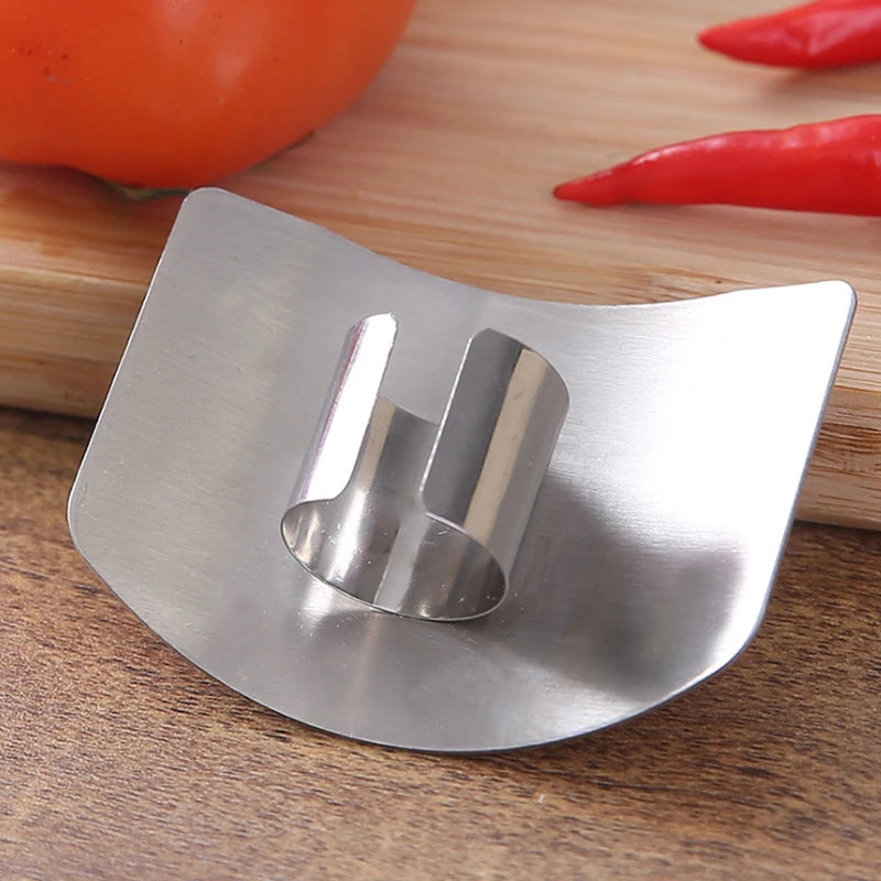 Stainless Steel Finger Guard - 1 Piece | Kitchen Anti-Cut Finger Protector"